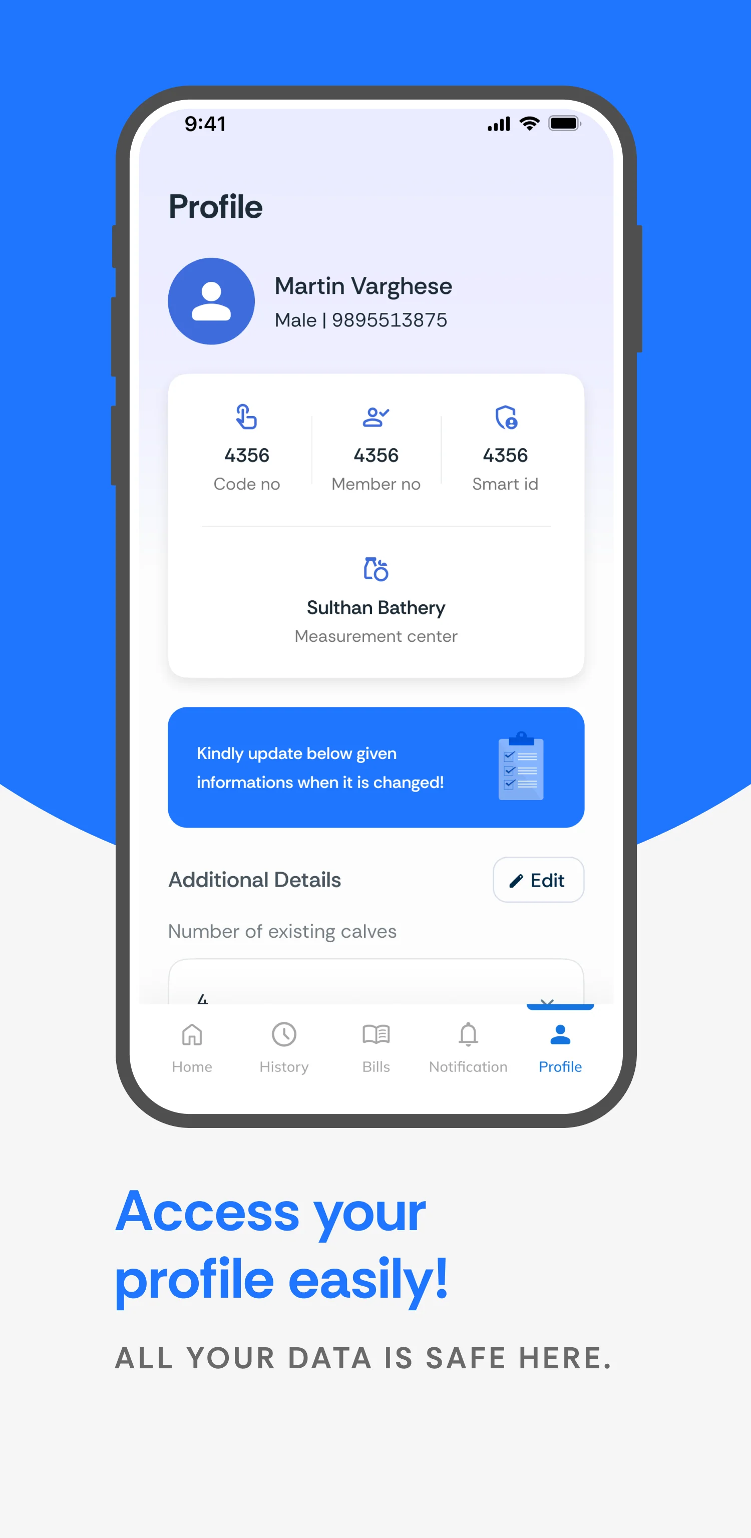 Access your profile easily