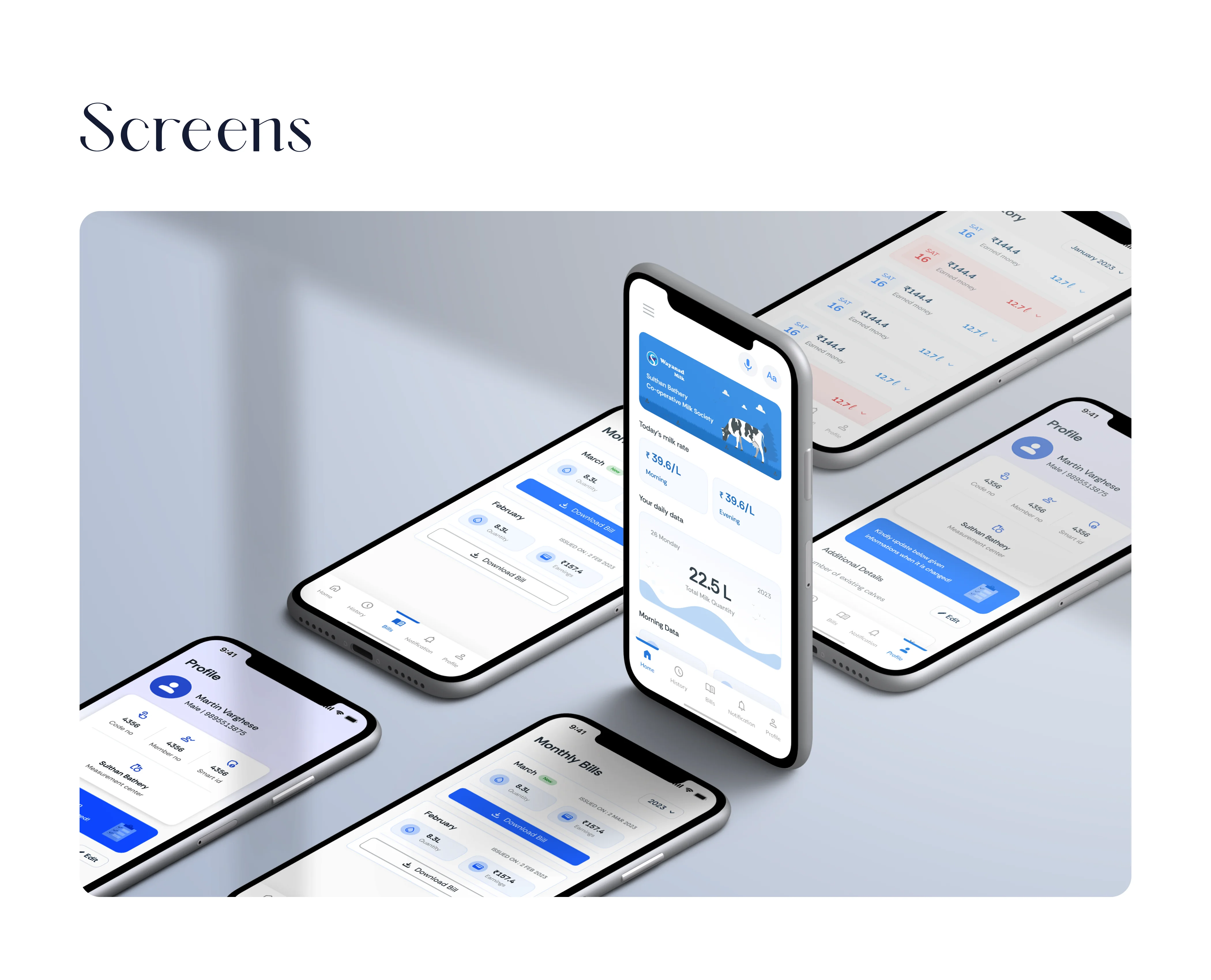 Doodh Mobile Screens Deck