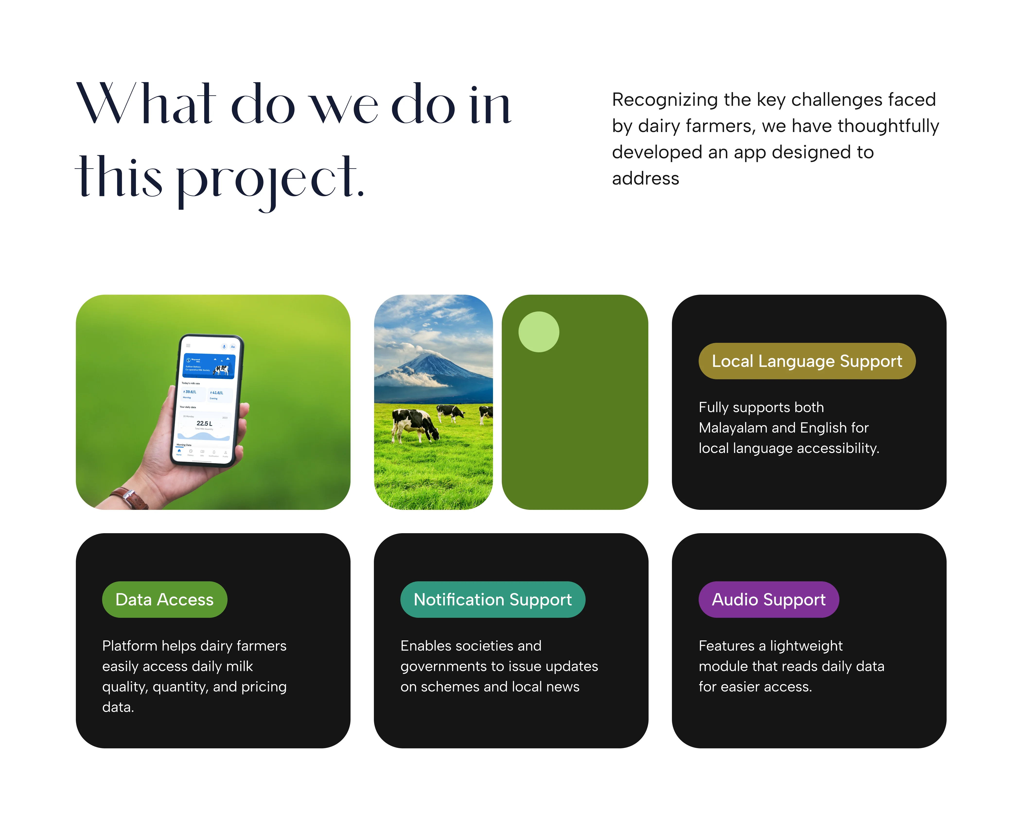 Doodh Features slides