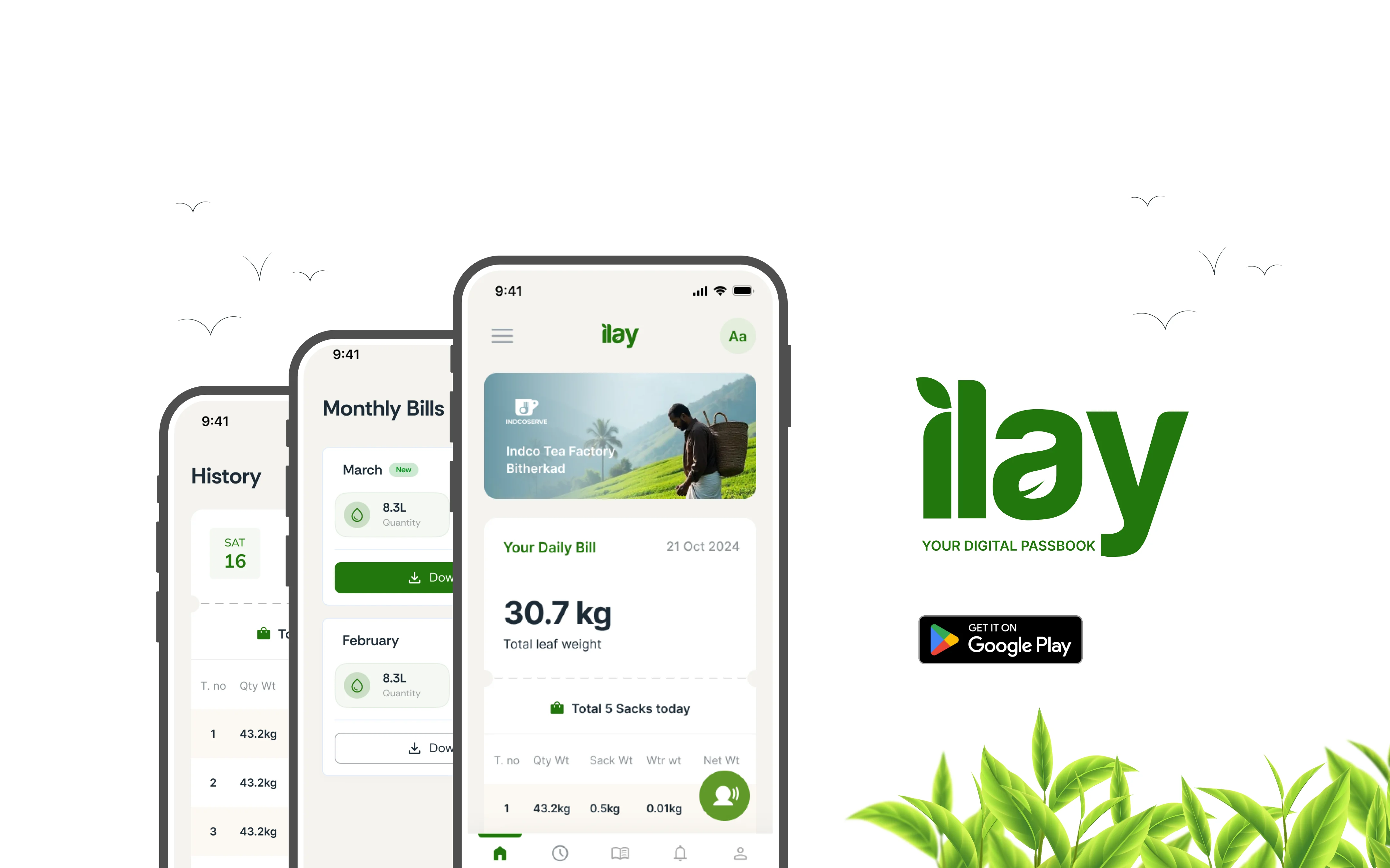 Ilay App — Digital Passbook for Tea Farmers