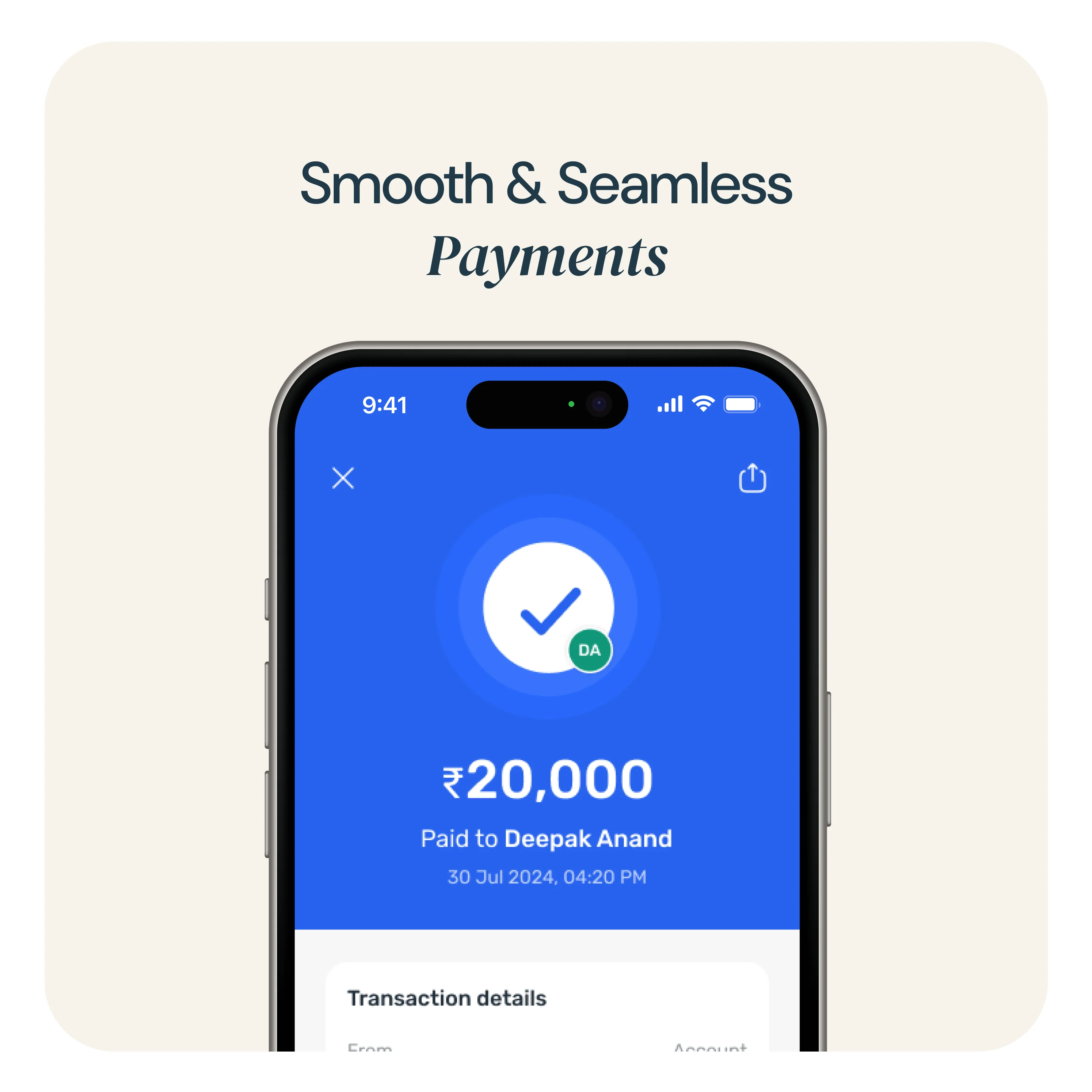 Kerala Bank App transaction confirmation screen