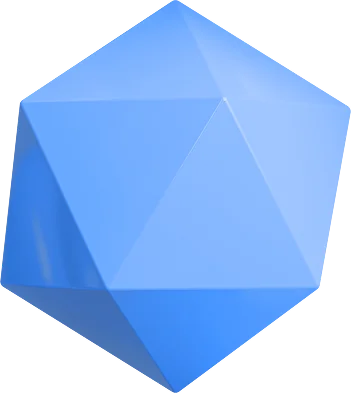 3D Icosahedron Shape